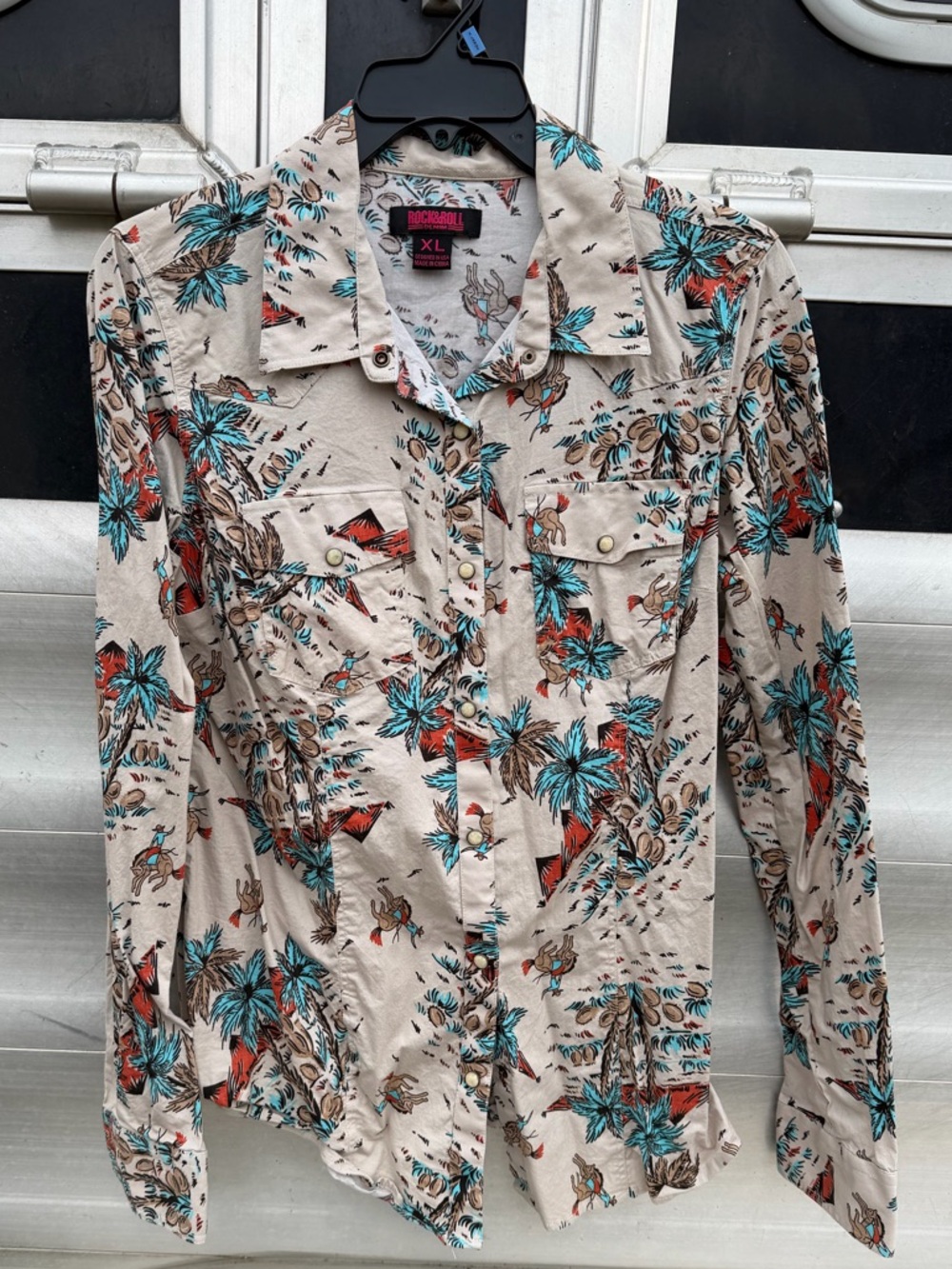 Rock and Roll Cowgirl pearl snap shirt
